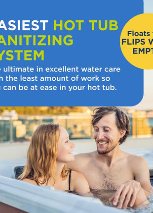 FROG @Ease Replacement SmartChlor Cartridge for use with Hot Tub FROG @Ease Floating System - Hot Tub Sanitizer System Supports Less Chlorine Use - 3 Pack