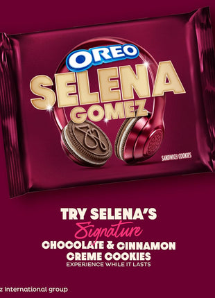 Selena Gomez OREO Cookies, Chocolate and Cinnamon Creme, Limited Edition, 10.68 oz