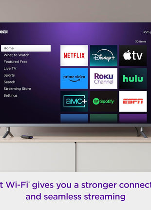 Roku Express 4K+ | Roku Streaming Device 4K/HDR with Voice Remote, Free & Live TV