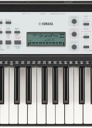 Yamaha 61-Key Portable Keyboard for Beginners with Built-In Songs, Quiz Mode, Music Rest, with Power Adapter YPT280