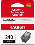 Canon PG-240 Genuine Black Ink Cartridge, Compatible with MG2120/3120/4120, MX512/432/472/372/392/522/532/452, MG2220/3220/4220/3520/3620, TS5120