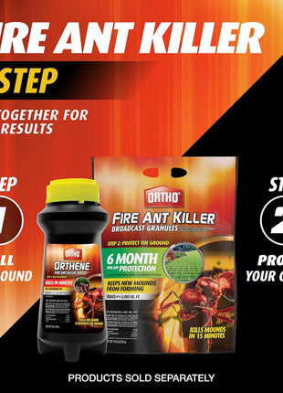 Ortho Orthene Fire Ant Killer1 – Mound Treatment, Outdoor Ant Killer, Kills Queens, No Watering Needed, Treats up to 162 Mounds, 12 oz. (2-Pack)
