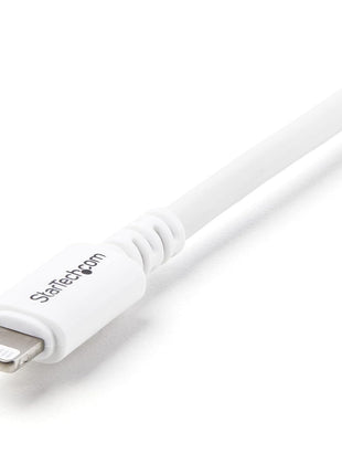 StarTech.com 3m (10ft) Long White Apple 8-pin Lightning Connector to USB Cable for iPhone / iPod / iPad - Charge and Sync Cable (USBLT3MW)