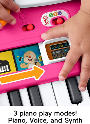 Fisher-Price Laugh & Learn Mix & Learn DJ Table Baby Toy | Pink, 12 Busy Activities, Musical Learning Play, Infants & Toddlers Ages 6+ Months