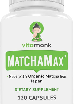 VitaMonk Quercetin Complex + Organic Matcha Capsules Bundle ・Immune, Antioxidant & Energy Support ・Quercetin 500 mg per Serving (2 Capsules) with Bromelain, L-Theanine & Catechins