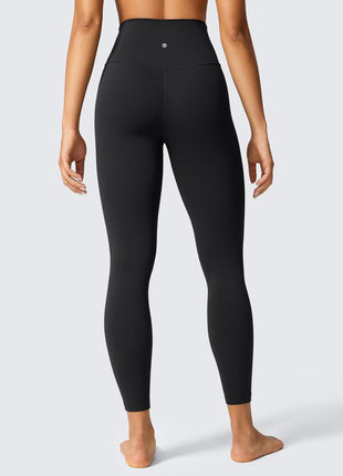 CRZ YOGA Womens Butterlift High Waisted Workout Leggings 25 inch - Pilates Gym Athletic Yoga Pants Buttery Soft Black Medium