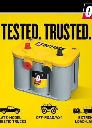 OPTIMA?Batteries High Performance D51 YELLOWTOP?Sealed AGM Battery
