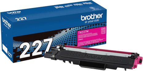 Brother Genuine TN227M, High Yield Toner Cartridge, Replacement Magenta Toner, Page Yield Up to 2,300 Pages, TN227, Amazon Dash Replenishment Cartridge | Prints up to 2,300 pages, Amazon Dash replenishment