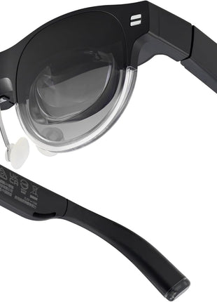 ASUS AirVision M1 Smart AR Glasses - 100" Micro-OLED Wearable Display, 1100 nits, Multi-Screen, Speakers, USB-C, Magnetic Shade, Designed for ROG Ally/Steam Deck/PC/iPhone 16/15/Android/Mac/Tablet