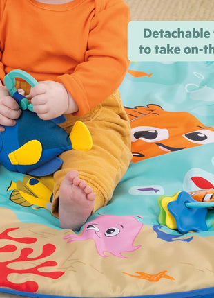Bright Starts Disney Baby Finding Nemo Mr. Ray Ocean Lights & Music Gym, Ages Newborn +