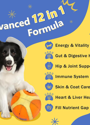 NATURE TARGET Dog Vitamins, Probiotics for Dogs 180 Bites