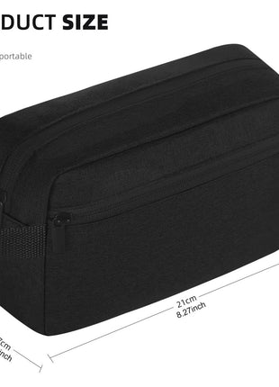 Icramsy Travel Toiletry bag Toiletry bag for women men Hanging Cosmetic bag Travel accessories for Women Men (Black)
