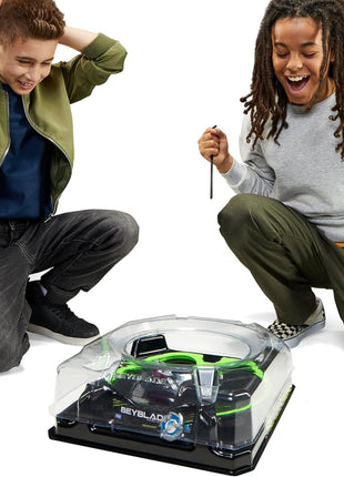 Beyblade X Xtreme Battle Set with Beystadium Arena Featuring X-Celerator Rail, 2 Right-Spinning Top Toys, 2 Launchers, Toys for Boys and Girls, 8+