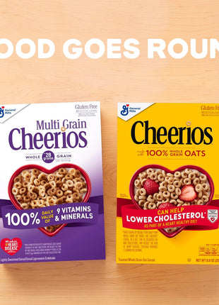 Multi Grain Cheerios, Heart Healthy Breakfast Cereal, Gluten Free, Family Size, 18 oz