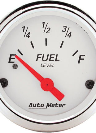 AUTO METER 1317 Arctic White Fuel Level Gauge
