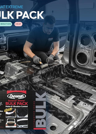 Dynamat Xtreme Sound Deadening Car Insulation Bulk Pack 10455 ??Noise Dampening for Floor, Doors, Panels, Hood or Trunk ??Easy Self Adhesive Install ??Made in USA ??9 Sheets 18 inchx32 inch, 36 sq ft total