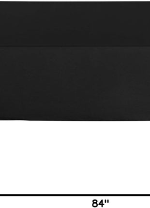 sancua Rectangle Tablecloth, 60 x 84 Inch, Black | Stain and Wrinkle Resistant, Washable Polyester Cloth, Decorative Fabric Cover, For Dining Tables, Buffet Parties and Camping