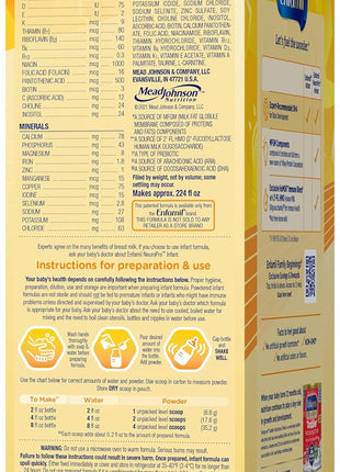 Enfamil NeuroPro Baby Formula, Brain Building Duo DHA & MFGM, Exclusive Immune Supporting HuMO6 Blend, Powder Infant Formula, Baby Milk, 2 Fl Oz, 24-Pack