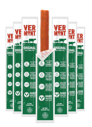 Vermont Smoke & Cure Original Beef & Pork Sticks, Gluten Free, 1 Ounce (Pack of 24)