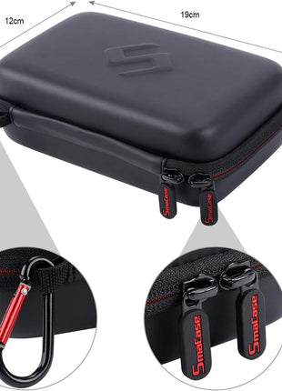 Smatree Carrying Case for Nintendo 3DS XL/2DS XL, Hard Protective Shell Travel Case for Nintendo New 3DS - Super NES Edition - Black/Red