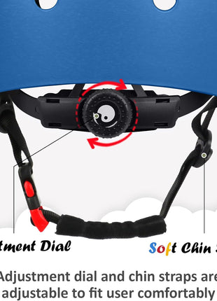 Kids Bike Helmet, Adjustable and Multi-Sport, from Toddler to Youth, 3 Sizes