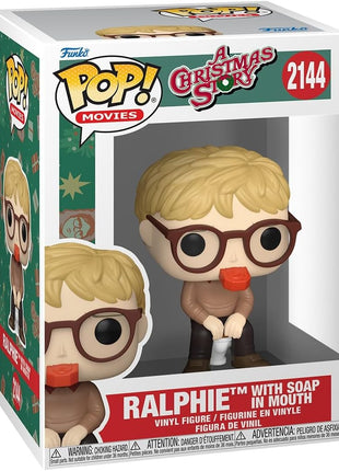 Funko Pop! Movies: A Christmas Story - Ralphie with Soap in Mouth | Collectable Vinyl Figure, Gift Idea, Official Merchandise, Toys for Kids & Adults, Comedy Fans, For Collectors and Display