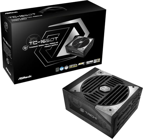 ASROCK TC-1650T 1650 WATT 80 Plus Titanium ATX Fully Modular Power Supply - ATX 3.1 Compatible