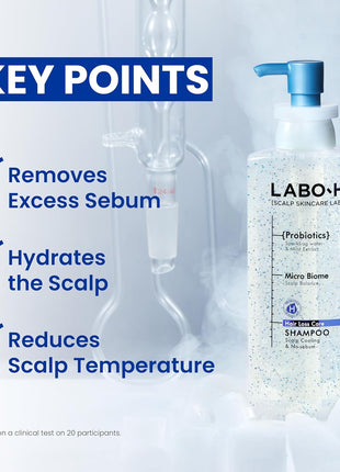 LABO.H Scalp Tonic, Cooling Shampoo and Capsule Treatment TRIO
