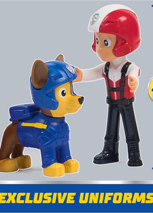 Paw Patrol Air Rescue Toy Figures Gift Pack with 7 Collectibles | 7 Collectible Action Figures, Aviation Flight Uniforms, 2-Inch Tall Pups & 3.5-Inch Ryder, Kids Toys for Boys & Girls Ages 3+