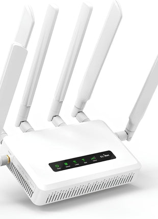 GL.iNet GL-X3000 (Spitz AX) Cellular Gateway 5G Router for House & RV, Wi-Fi 6, Detachable Antennas, Dual-SIM, T-Mobile & AT&T IoT Device Certified, Family/Rural Area/Road Trips