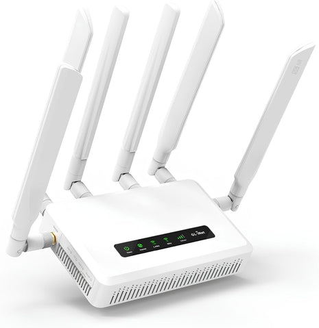 GL.iNet GL-X3000 (Spitz AX) Cellular Gateway 5G Router for House & RV, Wi-Fi 6, Detachable Antennas, Dual-SIM, T-Mobile & AT&T IoT Device Certified, Family/Rural Area/Road Trips