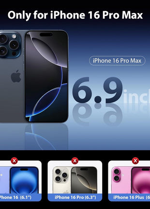 Mkeke for iPhone 16 Pro Max Case Clear [Not-Yellowing] [Military-Grade Drop Protection] Shockproof Protective Clear iPhone 16 Pro Max Case Phone Bumper case for Apple 6.9 inch 2024