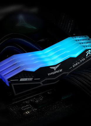 TEAMGROUP T-Force Delta RGB DDR5 Ram 32GB (2x16GB) 6800MHz PC5-54400 CL34 Desktop Memory Module Ram for 600 700 Series Chipset XMP 3.0 Ready Black - FF3D532G6800HC34BDC01
