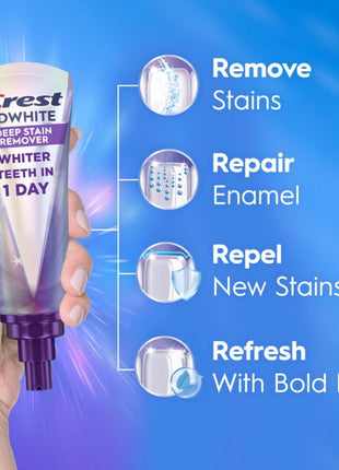 Crest 3DWhite Brilliance Deep Stain Remover Brilliant White Toothpaste - 3.1oz/2pk
