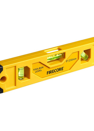 Torpedo Level Magnetic, Firecore 9 Inch Shockproof Small Leveler Tool with 3 Bubble Spirit Level 45 90 180 Degree, Construction Levelers for Hanging Pictures Install Shelf Home Renovation