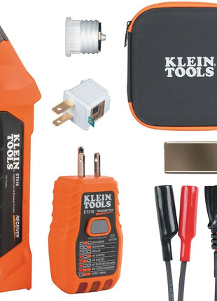 Klein Tools ET310KIT AC Circuit Breaker Finder Kit, Electric Tester, GFCI Tester, Leads, Adapters and Case