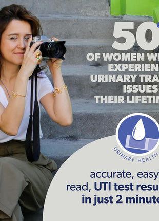 AZO Urinary Tract Infection (UTI) Test Strips, Results in 2 Mins, 3 Count | From the #1 Urinary Health Brand± Clinically Tested At Home UTI Test Strips For Women, Convenient, Fast Easy to Read Results