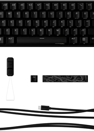 HyperX Alloy Origins 60 - Mechanical Gaming Keyboard, Ultra Compact 60% Form Factor, Double Shot PBT Keycaps, RGB LED Backlit, NGENUITY Software Compatible - Linear HyperX Red Switch,Black