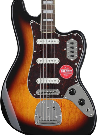Squier Classic Vibe 6-String Bass VI, 3-Color Sunburst, Laurel Fingerboard