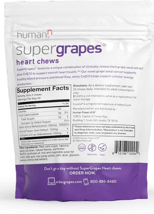 HumanN SuperGrapes Chews & SuperBeets Energy Plus