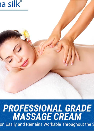 Professional Massage Cream, 1 Gallon - Smooth & Silky Massage Creme for Massage Therapy - Calendula & Jojoba Oils - Long Lasting Glide - Washes Clean from Linens - Spa & Therapist Supplies