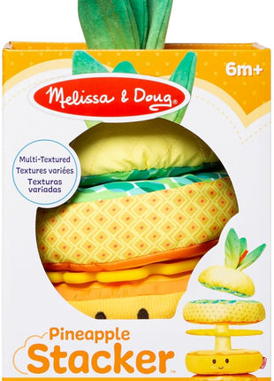 Melissa & Doug Multi-Sensory Pineapple Soft Stacker Infant Toy