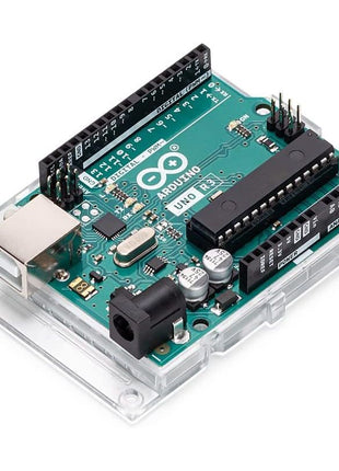 Arduino Uno REV3 [A000066] - ATmega328P Microcontroller, 16MHz, 14 Digital I/O Pins, 6 Analog Inputs, 32KB Flash, USB Connectivity, Compatible with Arduino IDE for DIY Projects and Prototyping