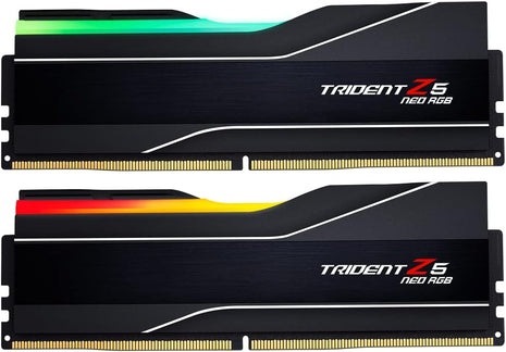 G.SKILL Trident Z5 Neo RGB Series DDR5 RAM (AMD EXPO) 96GB (2x48GB) 5600MT/s CL40-40-40-89 1.25V Desktop Computer Memory U-DIMM - Matte Black (F5-5600J4040D48GX2-TZ5NR)