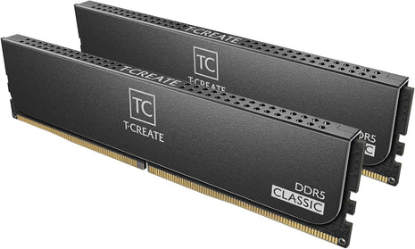 TEAMGROUP T-Create Expert Overclocking 10L DDR5 32GB Kit (2 x 16GB) 6000MHz (PC5-48000) CL38-46-46-76 Intel XMP 3.0 & AMD Expo Compatible Desktop Memory Module Ram Black - CTCED532G6000HC38GDC01