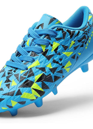DREAM PAIRS Boys Girls Soccer Cleats Youth Firm Groud Athletic Outdoor Trainning Football Shoes for Little/Big Kid,Size 11 Little Kid,Pink/Purple,HZ19003K