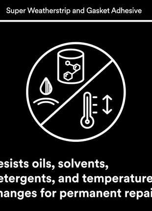 3M Black Super Weatherstrip and Gasket Adhesive, 08008, 5 fl oz, 1 Per Pack
