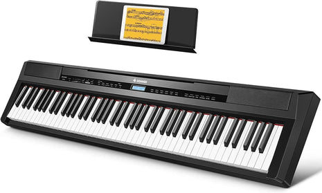 Donner DEP 20 Beginner Digital Piano 88 Key Full Size Weighted Keyboard, Portable Electric Piano with Sustain Pedal, Power Supply