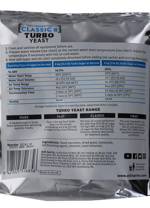 Still Spirits Turbo Classic 8 Yeast (Pack of 5)