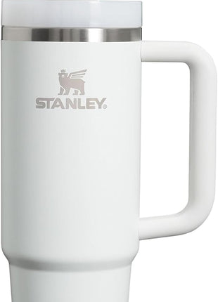 STANLEY Quencher H2.0 Flow State Tumbler, 30 oz, Frost | Handle and Straw | 3-Position Lid | Cup Holder Compatible for Travel | Insulated Stainless Steel Cup | BPA-Free